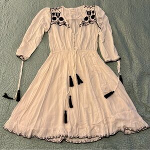 Fillyboo Ivory Dress with Black Detailing